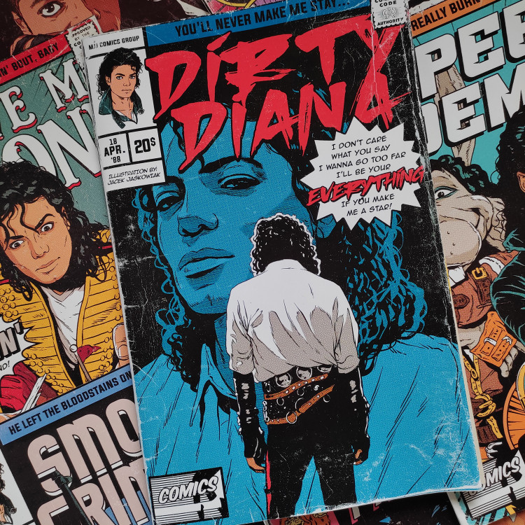 DIRTY DIANA '88 Comic Book Tshirt